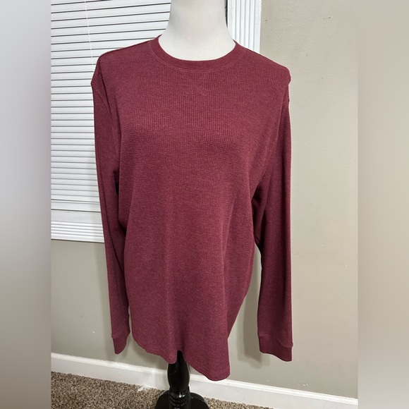 Members mark‎ men’s size,L soft, thermal, waffle, long sleeve, crewneck shirt - Picture 1 of 7